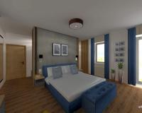 Szülői apartman átjárható gardróbbal
