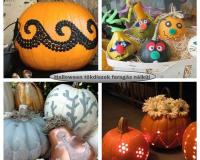 Halloween tök dísz trendjei 2014 - faragás nélkül